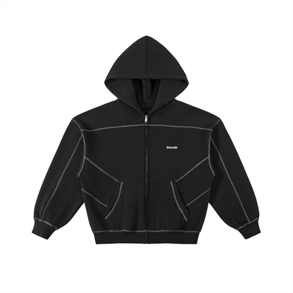 CONTRAST TRACKSUIT ZIP HOODIE
