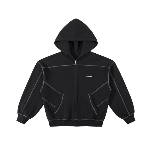 CONTRAST TRACKSUIT ZIP HOODIE