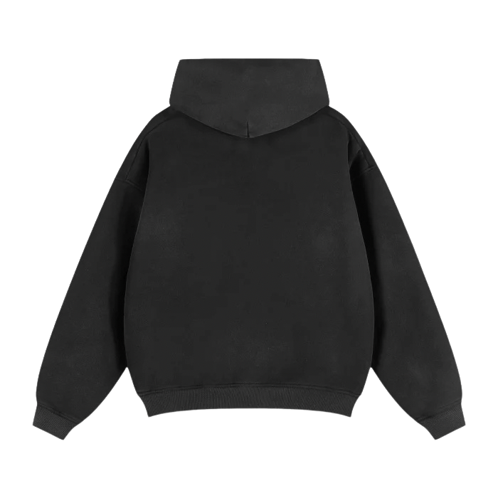 ZIP THROUGH BOXY FIT HOODIE